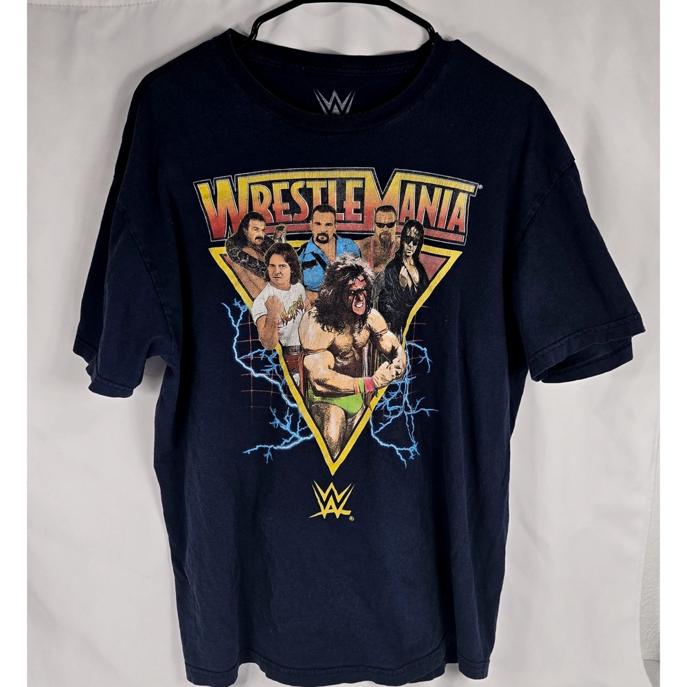 WWE WrestleMania Graphic T Shirt Wrestling Legends XL Menswear 90s Retro Classic